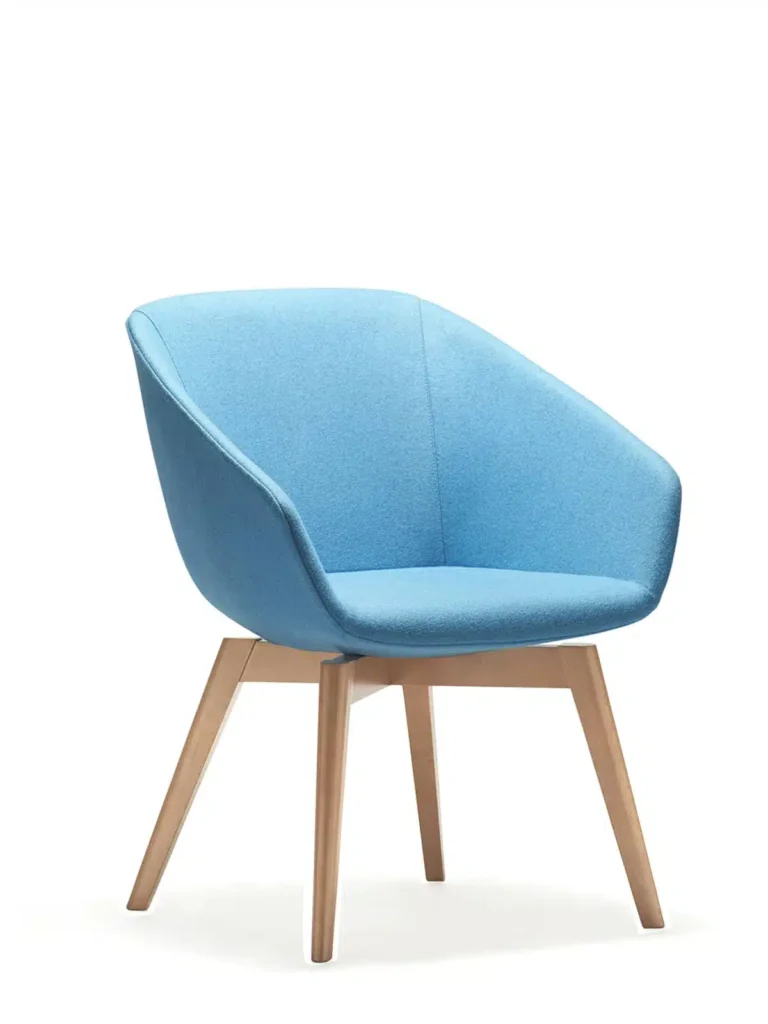 Daphne Armchair Timber Base 1