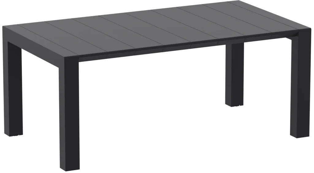 Vegas Rectngle Extendable Dining Table Black 1